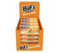 BiFi Carazza Original XXL - Lot de 16 (16 x 75 g) - Pizza Snack - Mini pizza à emporter - Pour les déplacements, le bureau et la pause déjeuner - Avec salami, sauce pizza et fromage