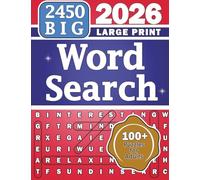 BIG 2450 Word Search 100+ Large Print Themed Puzzles for Adults Seniors and Teens: Seek n Find Game Book Volume 2