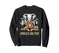 Big 5 Wildlife South Africa Safari Les Big Five de l'Afrique Sweatshirt