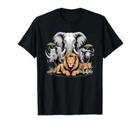 Big 5 Wildlife South Africa Safari Les Big Five de l'Afrique T-Shirt