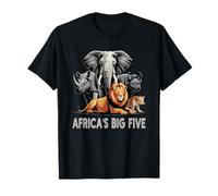 Big 5 Wildlife South Africa Safari Les Big Five de l'Afrique T-Shirt