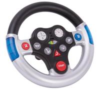 BIG Volant sonore Rescue Sound Wheel – électronique pour Bobby‑Car – Noir/Gris