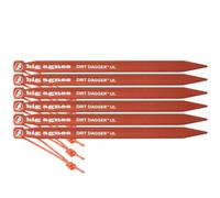 BIG AGNES Dirt Dagger 7.5" Tent Stake - Mixte - Rouge - taille Unique- modèle 2026