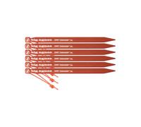 Big Agnes - Piquets de tente - Dirt Dagger UL 6” Tent Stakes: Pack Of 6 en Aluminium - Orange Orange