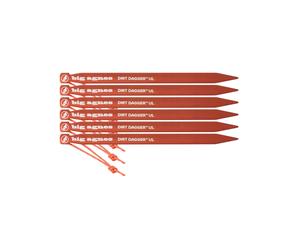 Big Agnes - Piquets de tente - Dirt Dagger UL 6” Tent Stakes: Pack Of 6 en Aluminium - Orange Orange