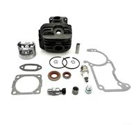 Big Alésage Cylindre Piston Kit pour Tronçonneuse 026 M 60 026PRO - Diamètre 44,7 mm, pour Plaqué Nikasil, Matériau Alliage, Traité Thermique Haute Température pour Plus de Durabilité