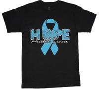 Big and Tall T-T-Shirts Hemden Hope Prostate Cancer Awareness Tee Tall T-Shirts Hemdens for Men Top Short Sleeve Black(X-Large)