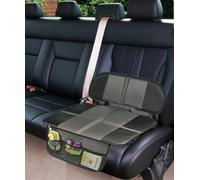 Big Ant Coussin de siège auto pour siège enfant - Protège l'intérieur des taches et des dommages - Avec poches de rangement - Antidérapant et imperméable - Taille universelle - Gris