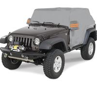 Big Ant Housse de Cabine pour Je-EP Wrangler JKU JLU 4 Portes 2007-2025 - Housse imperméable Oxford avec Bande réfléchissante, Housse de Voiture résistante au Soleil et à la Neige pour Fermeture
