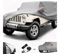 Big Ant Housse de voiture personnalisée pour Wrangler 4 portes JK Unlimited Sport/Sahara/Rubicon - Imperméable toutes saisons avec fermeture éclair de porte latérale gauche - Protection extérieure