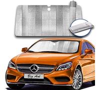 Big Ant Pare-Soleil de Voiture Universel - Contre Les Rayons UV - Réflecteur de Chaleur (160 x 90 cm) + 2 Pare-Soleil pour Fenêtre Latérale de Voiture pour Tous les Types de Véhicules