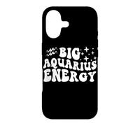 Big Aquarius Energy x Aquarius Zodiac Rétro Coque pour iPhone 17