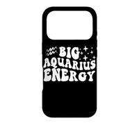 Big Aquarius Energy x Aquarius Zodiac Rétro Coque pour iPhone 17 Pro