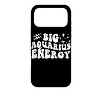 Big Aquarius Energy x Aquarius Zodiac Rétro Coque pour iPhone 17 Pro Max