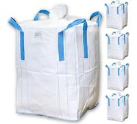 BIG BAG 90x90x110 cm Grand - BigBag avec jupe de remplissage (pack de 5) - Grande stabilité jusqu'à 1500 kg, élimination du BigBag avec 4 boucles (13,20€ / pièce)