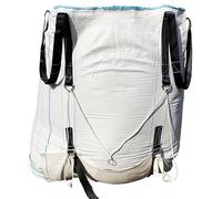 Big Bag Réutilisable 1m³ | GRVS Ultra-Résistant | Sangles Renforcés, Réutilisable 20 fois | Lot de 5 sacs