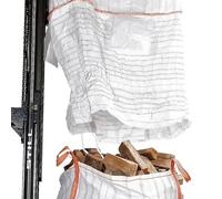 Big Bag Ventilé | Grand Sac pour Bois Fond Ouvrant | Big Bag 1,5m³ pour Bois de Chauffage | Lot de 10 sacs