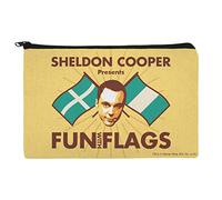 Big Bang Theory Sheldon Cooper Fun Trousse de maquillage avec drapeaux, multicolore, 8 inches