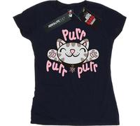 Big Bang Theory - T-shirt "Soft Kitty Purr" pour femme BI9477 (S) (Bleu marine)