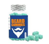 Big Beard Gummy For Men - 60 Vitamines Végétaliennes Aromatisées À La Myrtille For Plus D'épaisseur(1pcs)