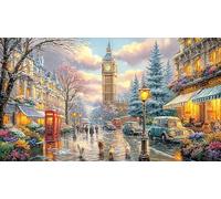 Big-Ben 1000 pièces Jeu éducatif détente Puzzle Papier recyclé Cadeau Amusant & Activité Maison pour décoration Murale et Cadeaux 70x50/1000 pièces