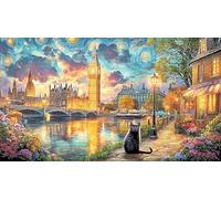 Big-Ben 1000 pièces Puzzle Papier recyclé Défi de Jeu éducatif Cadeau Amusant & Activité Maison pour Adultes et Enfants 70x50/1000 pièces