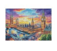 Big Ben à Londres 300 Pièces Puzzle Famille en Carton Haute Densité Difficulté Moyenne Activité Familiale Anti-Stress Loisir Créatif Jeu De Société Premium 300 PCS