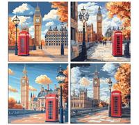 Big Ben à Londres Diamond Painting 5D Diamond Peinture Kits 35x35cm l-517