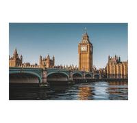 Big Ben and Houses of Parliament Tapis lavable avec envers en caoutchouc antidérapant pour cuisine, chambre à coucher, salle de bain, décoration de sol