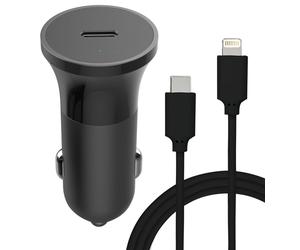BIG BEN CACCBLMFIC20WPDB chargeur d'appareils mobiles Smartphone, Tablette, Universel Noir Allume-cigare Charge rapide Auto