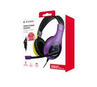 Bigben Interactive Casque stéréo gaming V1 - Microphone détachable, filaire - Violet/Jaune (Switch)