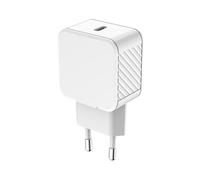 BIG BEN CS20WCPDRW Chargeur Secteur 20W USB Type-C pour Smartphone et Tablette, Charge Rapide, Boîtier Plastique Blanc, Adaptateur Secteur Inclus