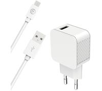 BIG BEN CS24AACBLMICRW chargeur d'appareils mobiles Smartphone Blanc Secteur Charge rapide Intérieure