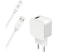 Bigben Connected Adaptateur secteur Smart IC 3 A USB-C sur câble blanc