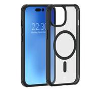 Force Case Air Frost - Coque de protection pour téléphone portable - renforcé - compatibilité avec MagSafe - plastique - noir givré - pour Apple