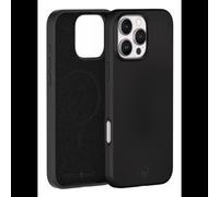 BIG BEN FCSILIMAGIP16PB Coque iPhone 16 Pro 6.3" Noire Silicone Antichoc 2m, Compatible MagSafe, Revêtement Anti-Traces, Doublure Microfibre