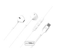 BIG BEN Force Play Casque Avec fil Ecouteurs Appels/Musique USB Type-C Blanc