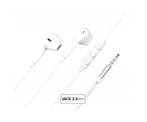 BIG BEN FPYKPBOUTONJACKW casque Avec fil Ecouteurs Musique Blanc