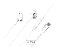 BIG BEN FPYKPINTRAUSBCW casque Avec fil Ecouteurs Appels/Musique USB Type-C Blanc
