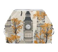 Big Ben Housse de barbecue d'extérieur à dessus plat 165,1 cm imperméable et résistante avec cordon de serrage réglable pour protéger de la poussière et du vent