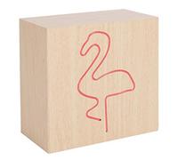 BIGBEN INTERACTIVE Enceinte Bluetooth Bois Neon Flamant Rose Taille S