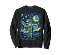Big Ben London Angleterre Nuit étoilée Art Histoire Cadeau Sweatshirt