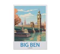 Big Ben London，Puzzle 1000 Pieces of Paper Puzzles Suitable for Adults Children Families Stress Relief Puzzle Games（38x52cm）-EH74