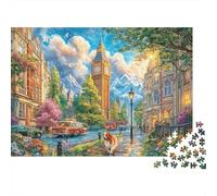 Big Ben_ Londres Puzzle 1000 Piece, Puzzle Jeu Éducatif Défi Jouet Jeu D'adresse pour Toute La Famille 38x26cm/1000pcs