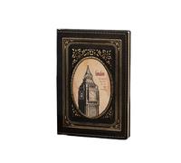 Big Ben - Page intérieure vierge - Manuels architecturaux rétro européens - Bronze - Format A5