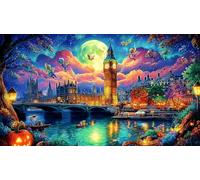 Big-Ben-Palace-of-Westminster-London 1000 pièces Papier recyclé Puzzle Jeu Familial Amusant & Stimulant pour Adultes Défi de Jeu éducatif pour Relaxation, créativité et Cadeaux 38x52/1000 pièces