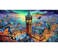 Big-Ben-Palace-of-Westminster-London Puzzle pour Adultes 1000 pièces Puzzle Jeu Stimulant pour décoration Murale et Cadeaux Idée Cadeau Parfaite Jeux éducatifs 38x26/1000 pièces