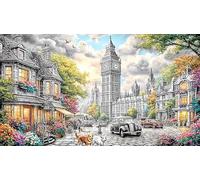 Big-Ben Puzzle 1000 pièces Papier recyclé Extremement Difficile Idée Cadeau Parfaite pour Adultes Défi de Jeu éducatif 38x26/1000 pièces
