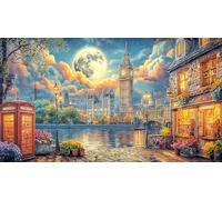 Big-Ben Puzzle 1000 pièces Papier recyclé Extremement Difficile Idée Cadeau Parfaite pour Adultes Défi de Jeu éducatif 38x26/1000 pièces