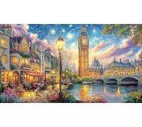 Big-Ben Puzzle 1000 pièces Papier recyclé Jeu éducatif détente Beau Puzzle de décoration pour Adultes et Enfants 38x26/1000 pièces